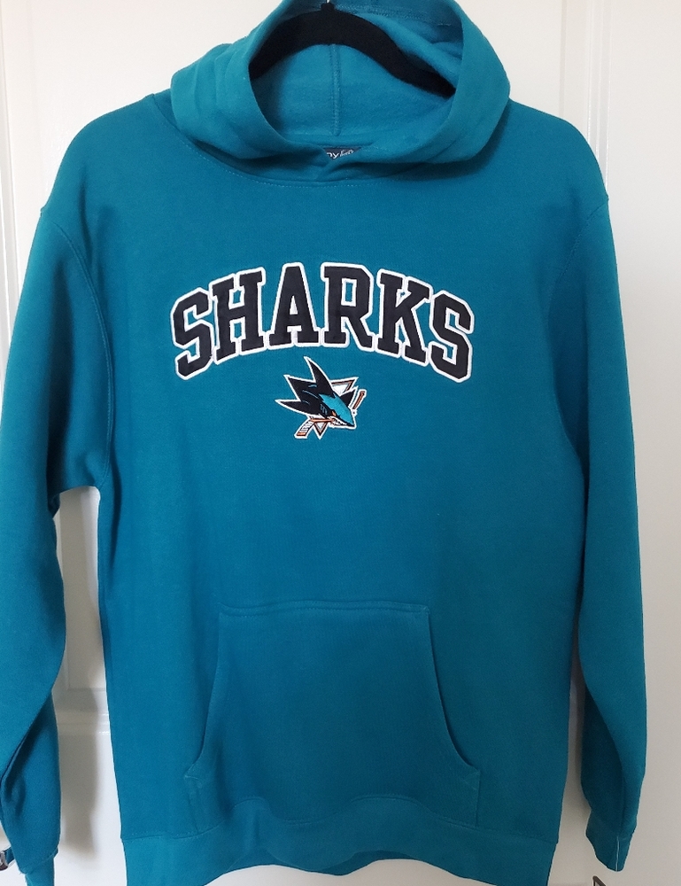 TEAL NHL SHARKS hoodie!